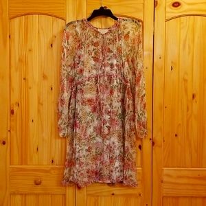 Beautiful Johnny Was dress, large size with matching liner, adjustable waist.